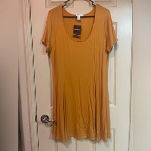 Marigold flowy dress